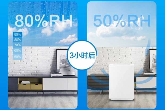 夏季連續多雨,安詩曼除濕機一鍵除濕干衣