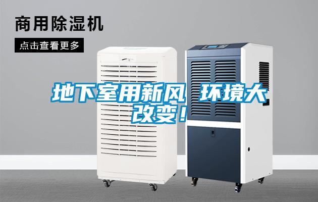 地下室用新風 環境大改變!