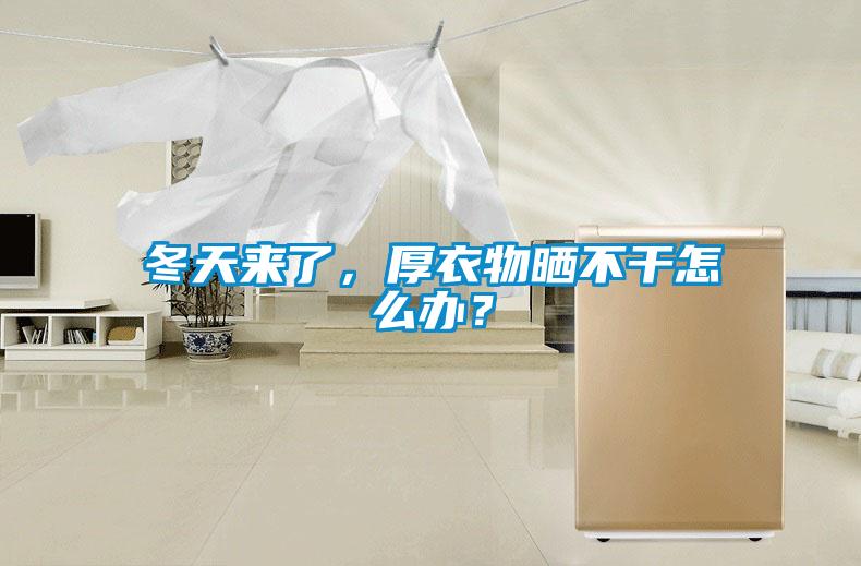 冬天來了，厚衣物曬不干怎么辦？