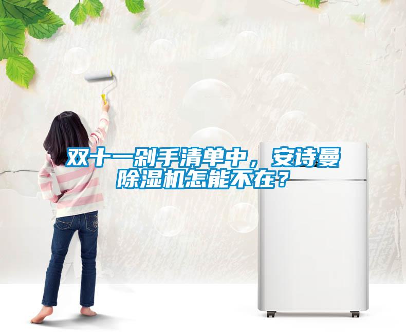 雙十一剁手清單中,安詩曼除濕機怎能不在?