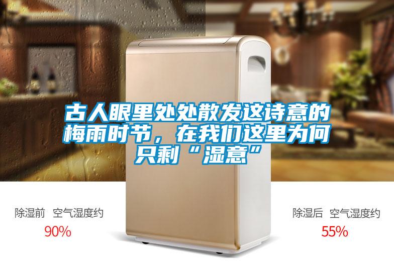 古人眼里處處散發這詩意的梅雨時節，在我們這里為何只剩“濕意”