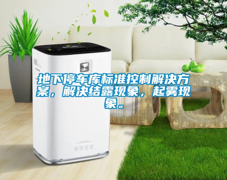 地下停車庫標準控制解決方案,解決結露現象,起霧現象。