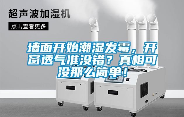 墻面開始潮濕發霉，開窗透氣準沒錯？真相可沒那么簡單！