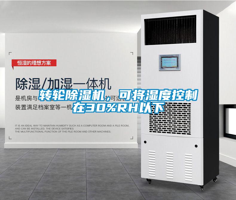 轉輪除濕機，可將濕度控制在30%RH以下