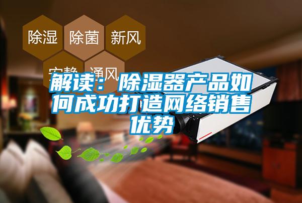 解讀:除濕器產品如何成功打造網絡銷售優勢