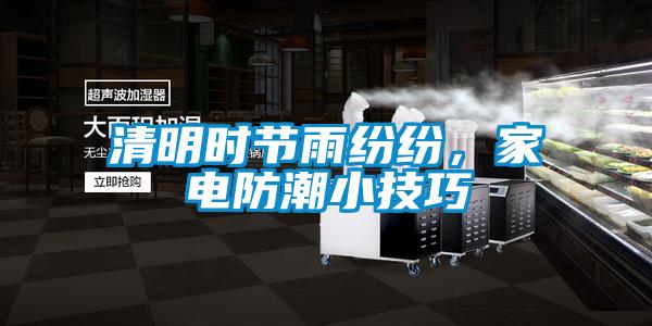 清明時節雨紛紛，家電防潮小技巧