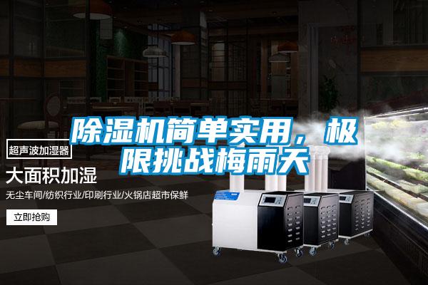 除濕機(jī)簡(jiǎn)單實(shí)用,極限挑戰(zhàn)梅雨天