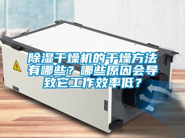 除濕干燥機的干燥方法有哪些？哪些原因會導致它工作效率低？
